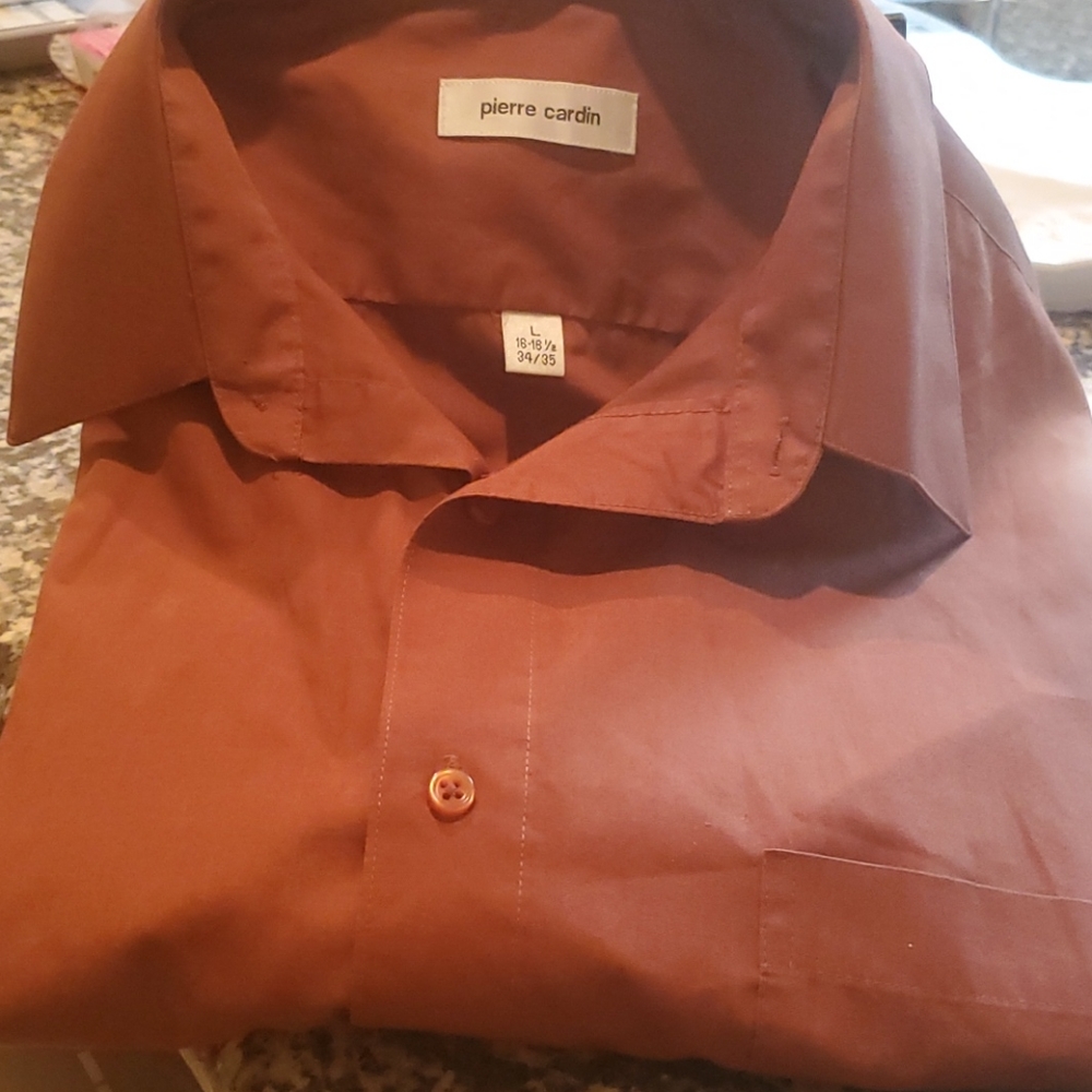 Brown vintage dress shirt tailored